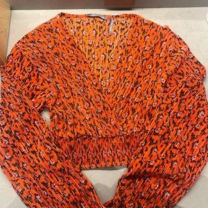 Urban outfitters long sleeve crop top